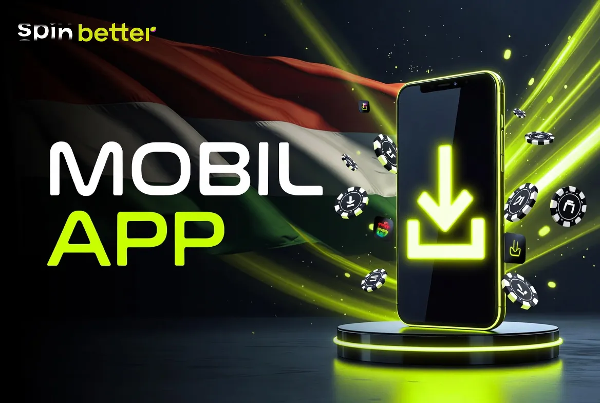 SpinBetter app kezdőképernyője Android telefonon